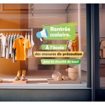 Sticker rentrée et mesures de précaution