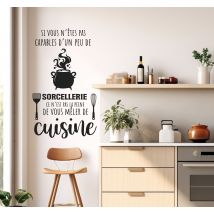 Sticker cuisine la sorcellerie dans la cuisine