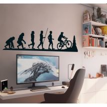 Sticker chambre ado évolution du VTT