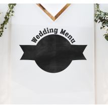 Sticker mariage menu repas de fête