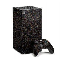 Sticker xbox paillettes noires