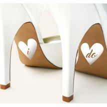 Sticker mariage pour chaussures phrase "I do"