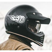 Autocollant casque moto tribal