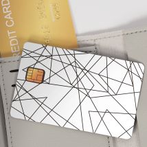 Sticker carte de crédit Lignes