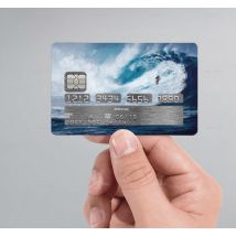 Sticker carte bancaire surf