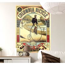 Sticker poster vintage Bicyclette