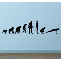 Sticker évolution humaine burpees
