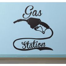 sticker gas station