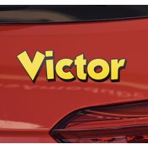 Sticker voiture personnalisé lettres Valentino