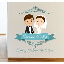 sticker mariage personnalisable