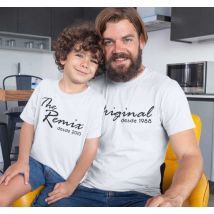 Camisetas para padres e hijos original y remix