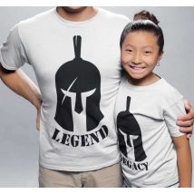 Camisetas para padres e hijos Legend and Legacy
