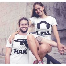 T-shirts pour han et leia couple t-shirt