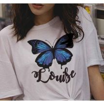 tee shirt papillon Papillon beau et coloré