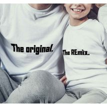 Camiseta padre e hijos original y remix