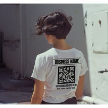 T-shirts nom de l'entreprise et code qr