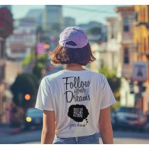 T-shirts suivez vos rêves code qr