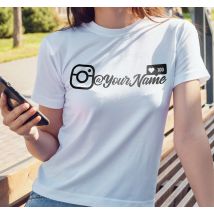 T-shirt personnalisé j'aime sur instagram