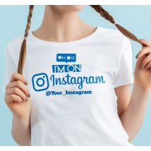 T-shirt personnalisé jeunesse personnalisable instagram