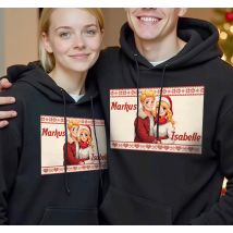 T-shirt couple toi et moi pour toujours personnalisable