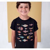 Camiseta niños marinera peces coloridos