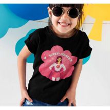 Camiseta Superwoman para niña con nombre