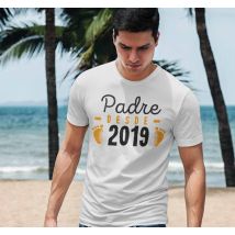 Camiseta Día del Padre padre desde con año personalizable