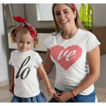 Maman et enfants aiment la mère et les enfants t-shirt