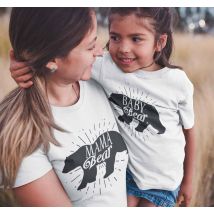 Camiseta mama e hija Mama Bear Baby Bear