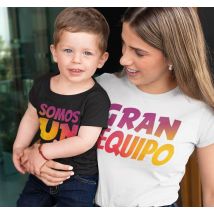 Camiseta mama e hijos somos un gran equipo