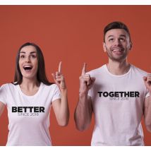 T-shirt couple together since personnalisable