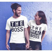 T-shirt couple patron et vrai patron