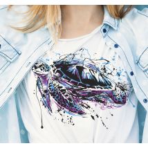 T-shirt tortue art peinture