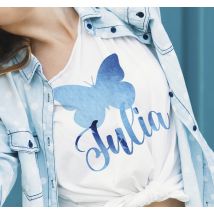 tee shirt papillon Papillons peints
