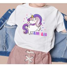 Tee shirt bebe Insigne de texte de licorne magique