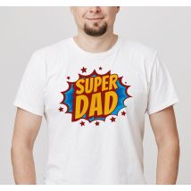 T shirt fete des peres Bulle de bande dessinée super papa
