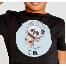 Tee shirt bebe Panda mignon pour garçon avec nom