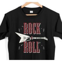 Tee-shirt rock n' roll avec un design de guitare