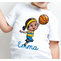 Tee shirt comme des garçons Joueur de basket fille
