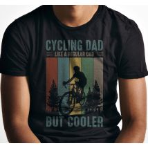 Tshirt fête des pères Papa cycliste