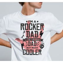 T-shirt fete des peres Papa rocker