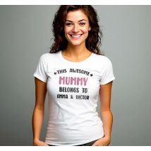 T-shirt fête des mères une maman géniale