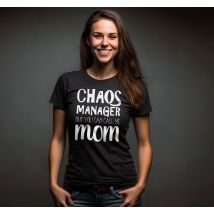 T shirt fete des meres chaos manager mom