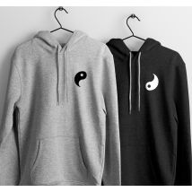 Pull couple avec le symbole yin Yang