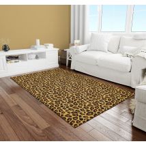 Tapis vinyle animal imprimé léopard