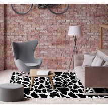 Tapis vinyle animal motif peau de vache