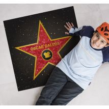 Tapis vinyle personnalisable hollywood star