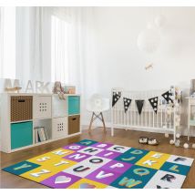 Tapis en vinyle alphabet moderne