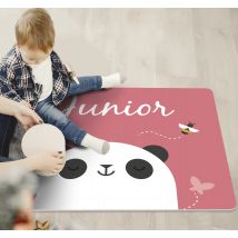 Tapis en vinyle personnalisé panda personnalisé