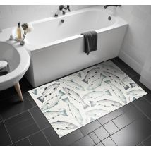 Tapis vinyle salle de bain animal saumon
